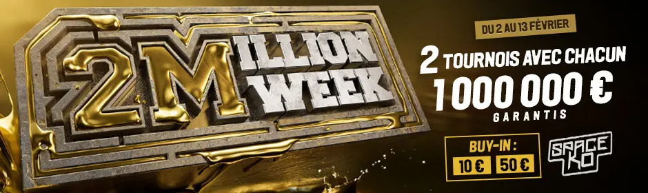 2 millions par semaine bonus de tirage au sort bonus de casino CODE PROMO WINAMAX